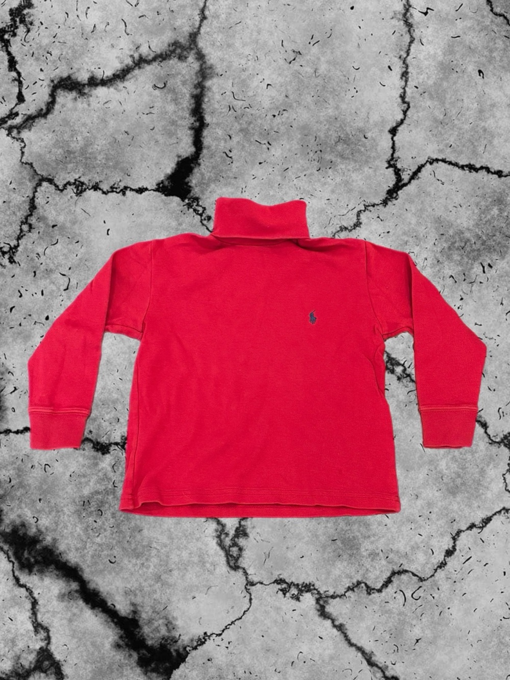 Polo Ralph Lauren Boys Red Turtleneck Long Sleeve Shirt Size 4